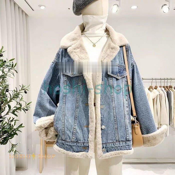 デニムジャケット レディース 秋冬 40代 ショット丈ジャケット 両面着