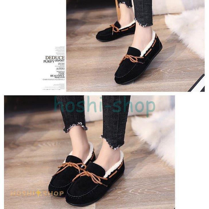 モカシン レディース 靴 ムートンブーツ パンプス スリッポン スエード