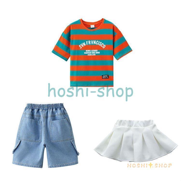 キッズダンス衣装 ヒップホップ セットアップ 4点セット 男の子用 Tシャツ 短パン 靴下 ヘアバンド 女の子用 Tシャツ スカート 靴下 ヘアバンド 夏 秋 :star1118-baby84:星野 通販 キッズ 4点セット ダンス衣装 日常の服装 ヒップホップ ダンス 男の子 上着 ズボン 靴下 ヘアバンド 女の子 上着 スカート 靴下 ヘアバンド ジャッズ 演出服 衣装 セットアップ ヒップホップ 子供服 ストリート ウェア ファッション 110 120 130 140 150 160 170 180
