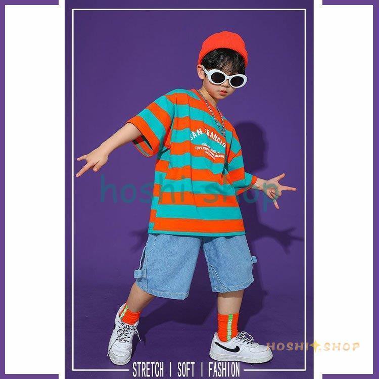 キッズダンス衣装 ヒップホップ セットアップ 4点セット 男の子用 Tシャツ 短パン 靴下 ヘアバンド 女の子用 Tシャツ スカート 靴下 ヘアバンド 夏 秋 :star1118-baby84:星野 通販 キッズ 4点セット ダンス衣装 日常の服装 ヒップホップ ダンス 男の子 上着 ズボン 靴下 ヘアバンド 女の子 上着 スカート 靴下 ヘアバンド ジャッズ 演出服 衣装 セットアップ ヒップホップ 子供服 ストリート ウェア ファッション 110 120 130 140 150 160 170 180