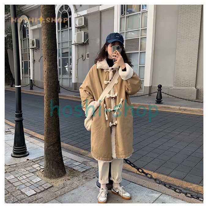 ムートンコート レディース ダッフルコート 裏起毛 コート 冬 ボアコート オーバーサイズ 裏ボアコート ダッフルボタン ムートン アウター ムートンコート サイズ S Ezs Sidecar Com