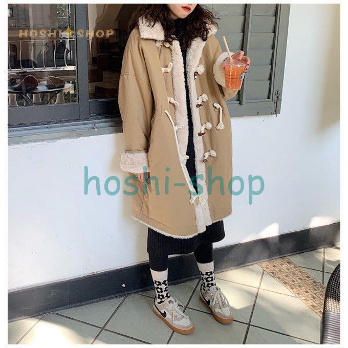ムートンコート レディース ダッフルコート 裏起毛 コート 冬 ボアコート オーバーサイズ 裏ボアコート ダッフルボタン ムートン アウター ムートンコート サイズ S Ezs Sidecar Com