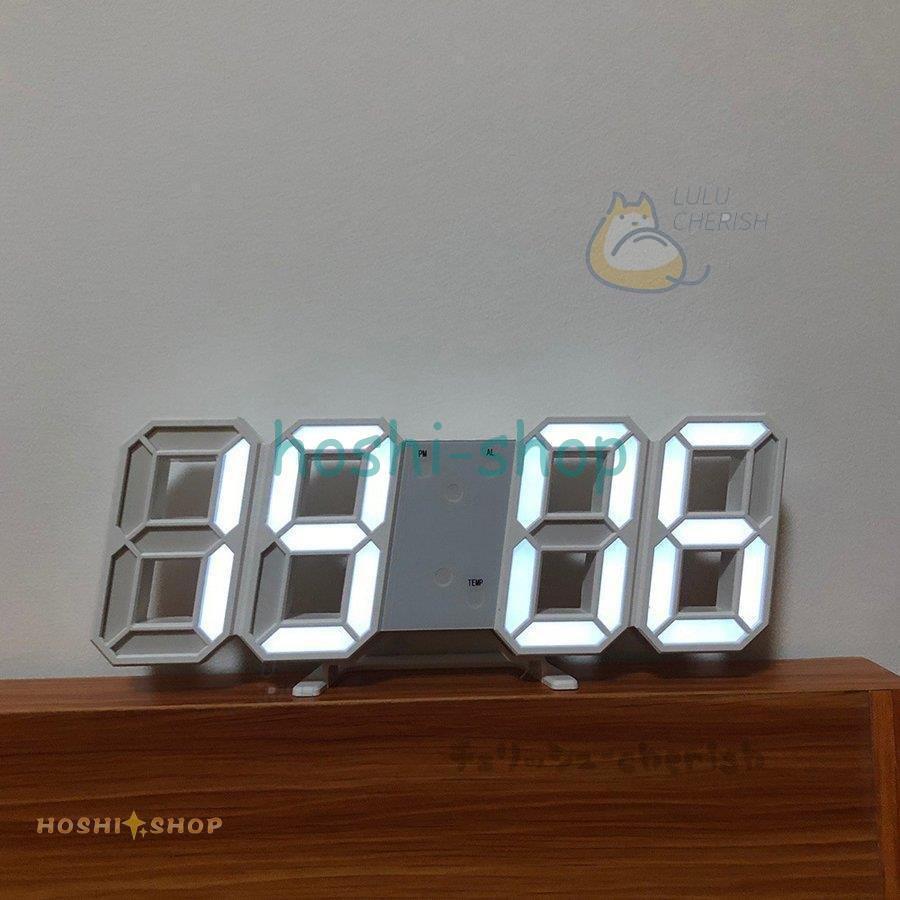 デジタル時計 Ledデジタル 目覚まし時計 時計 壁掛け 3d Led Wall Clock 置き時計 置時計 おしゃれ 多機能 明るさ調整 スヌーズ アラーム クロック Star1118 Tiktok11 星野 通販 Yahoo ショッピング