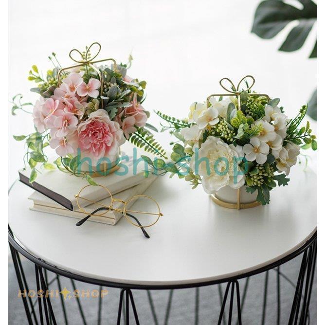 造花 インテリア 花瓶付き フラワーアレンジメント ブーケ パーツ