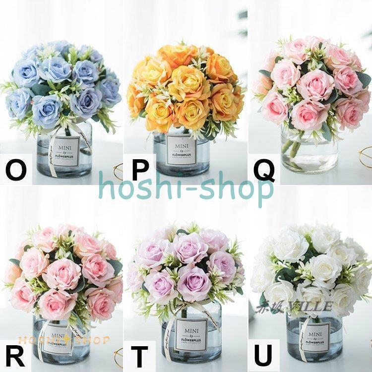 造花 インテリア 花瓶付き フラワーアレンジメント ブーケ パーツ