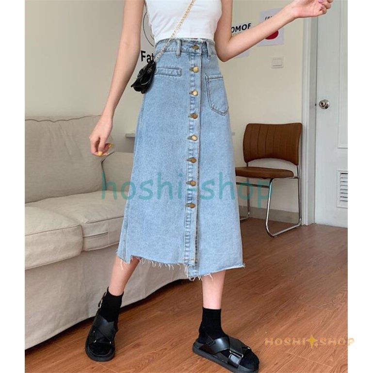デニムスカート レディース デニム ハイウエスト ロングスカート 体型カバー 春 秋 格安販売中 秋