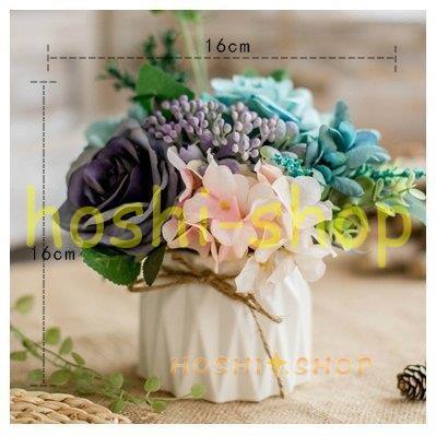 造花 インテリア 花瓶付き フラワーアレンジメント ブーケ パーツ