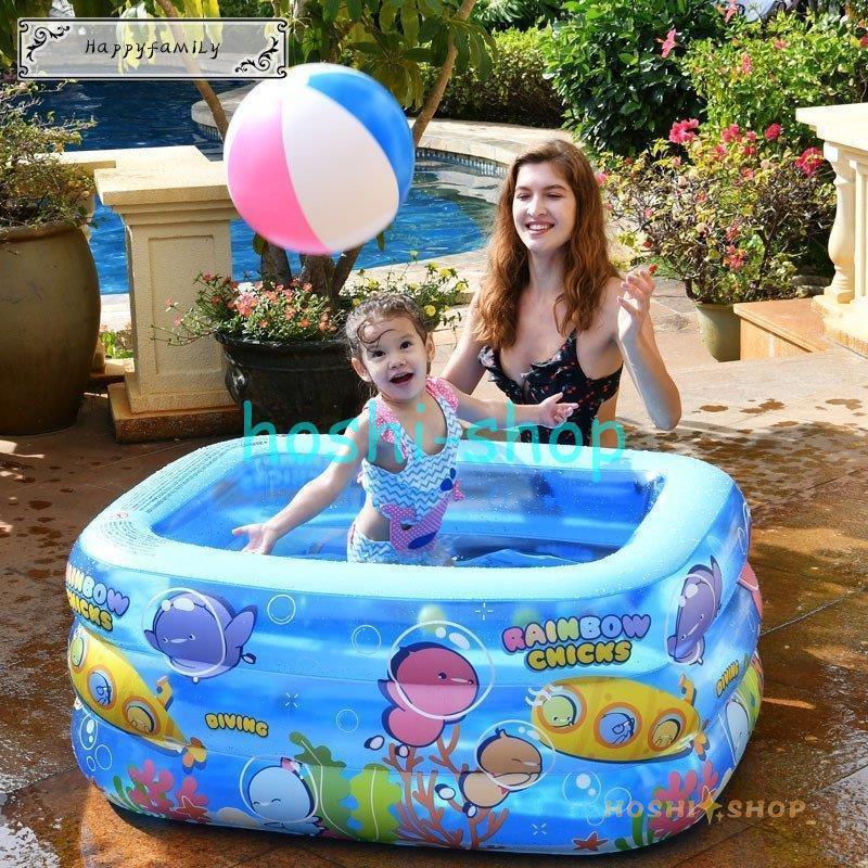 家庭用プール ビニールプール エアプール 子供用 プール 大型 小型  水遊び 大きいプール 子供 暑さ対策 厚く 漏れ防止 自宅 屋外用 お庭の画像