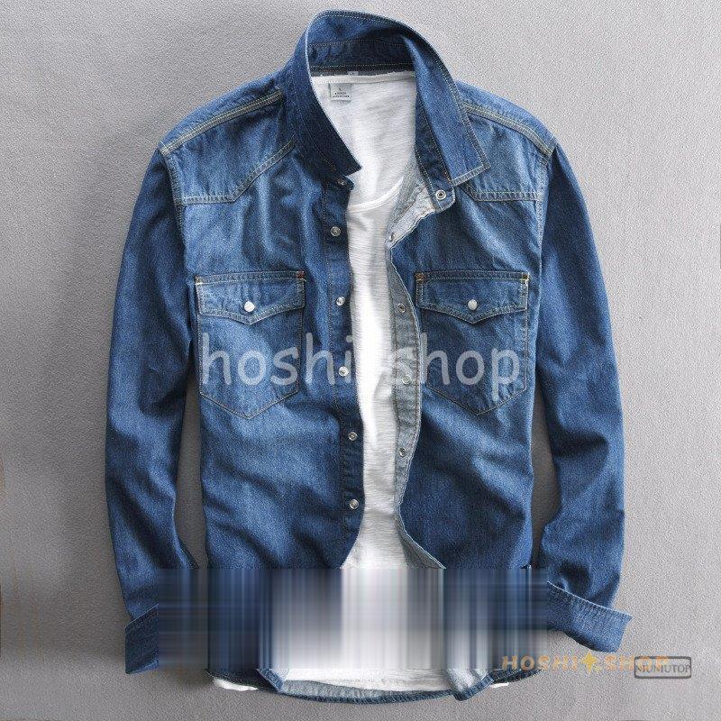 デニムシャツ メンズ 長袖シャツ 前開きシャツ カジュアル 夏 春 秋 Uu0305 Shirt12 星野 通販 Yahoo ショッピング