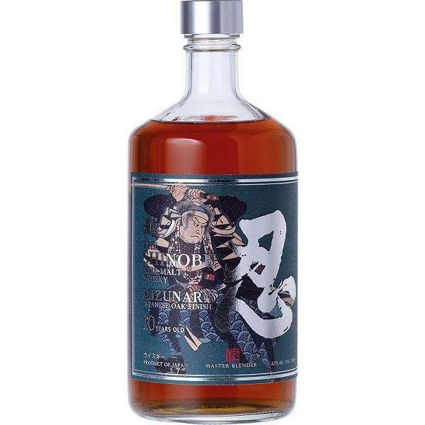 新潟麦酒 越ノ忍 ピュアモルトウイスキー10年 700ml カートン付き