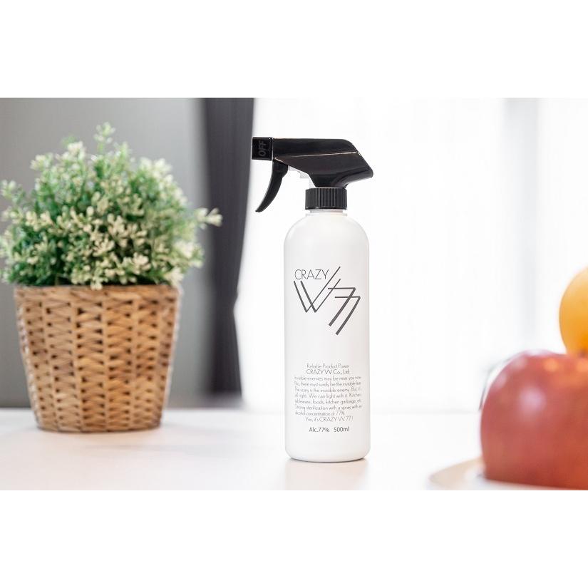 日本製 食品噴霧可能 アルコール消毒液 CRAZY VV77 3種SET 5L 詰