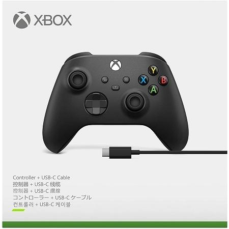 Xbox ワイヤレス コントローラー + USB-C ケーブル カーボン ブラック 新品 在庫あり｜hoshigulf-1