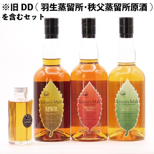 【イチローズモルト】ダブルディステラリー　ミズナラ2本セット　箱付き 量り売り イチローズモルト 旧DD ダブルディスティラリーズ +MWR