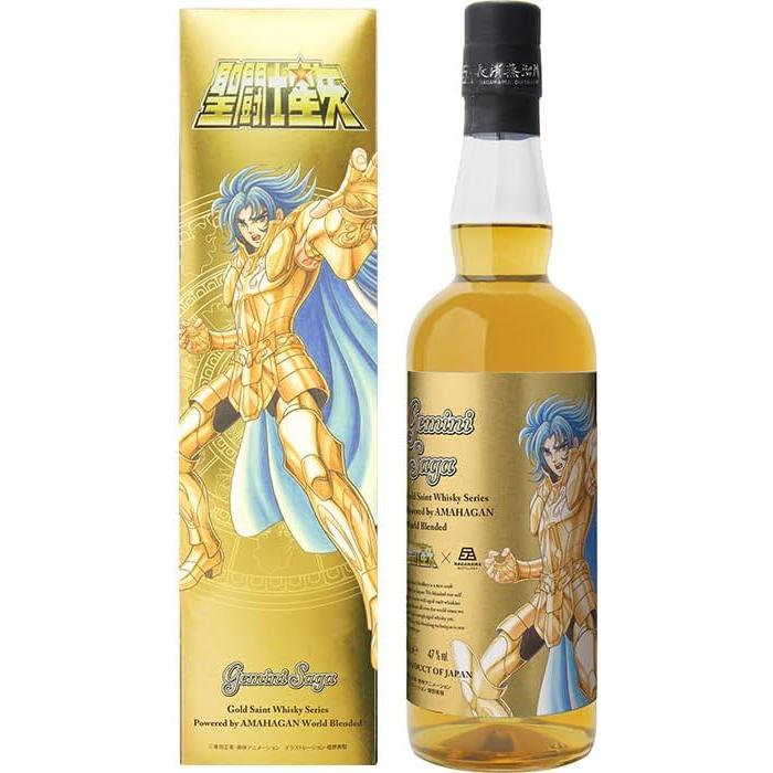 【新品・未開栓】聖闘士星矢 4種類 AMAHAGANウイスキー 長濱蒸溜所 聖闘士星矢 ゴールドセイント ウイスキーシリーズ Powered