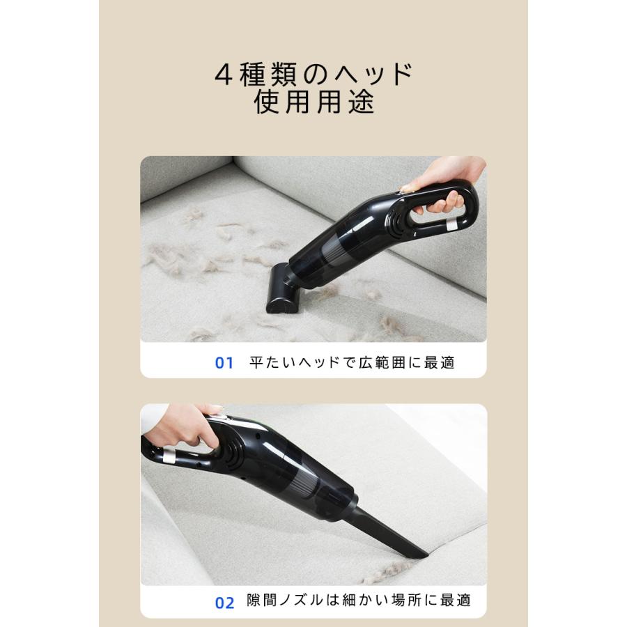 コードレスハンディクリーナー 強力 パワフル吸引 車 ペット コードレスハンディクリーナー 強力 パワフル吸引 車 ペット