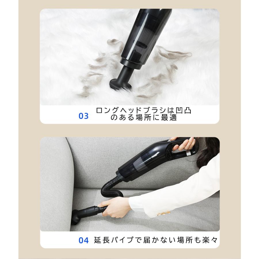 コードレスハンディクリーナー 強力 パワフル吸引 車 ペット コードレスハンディクリーナー 強力 パワフル吸引 車 ペット