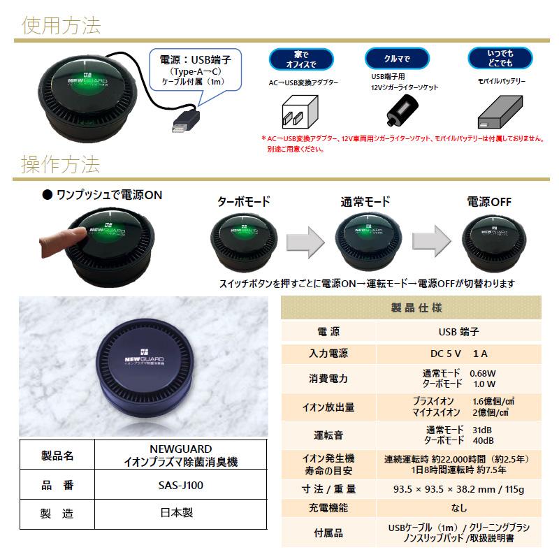 イオンプラズマ除菌消臭機 ニューガード 空気清浄機 高濃度イオン