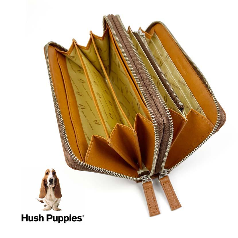 全6色　Hush Puppies ハッシュパピー リアルレザー ダブル ラウンドファスナー 長財布hp1081｜hoshima-bunko｜06
