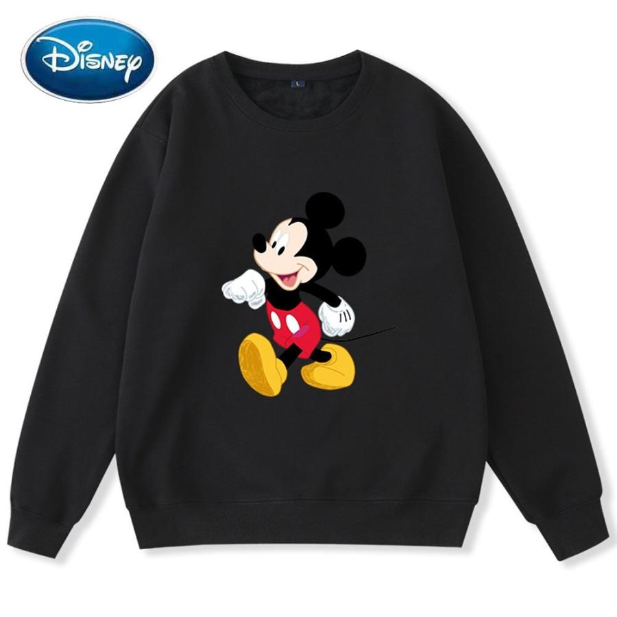 売り超高品質 ディズニー シック ファッション ミッキーマウス プリント ユニセックス ストリートウェア 女性 男性 カップル スウェット シャツ 長袖 Oネック 公式クリアランス Superavila Com