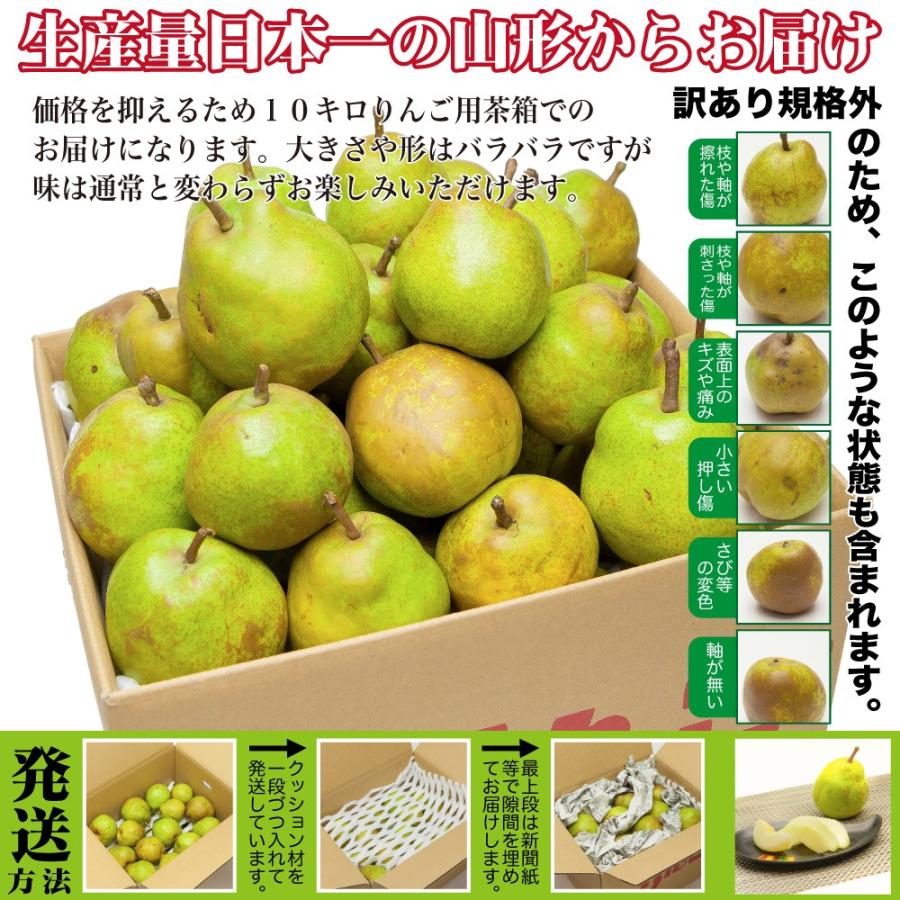 ラ フランス 訳あり 10kg 送料無料 山形県産 ご家庭用 規格外 らふらんす 西洋梨 洋梨 予冷済み 沖縄および離島発送不可 Lafrance 10k ホシノイチバ 通販 Yahoo ショッピング