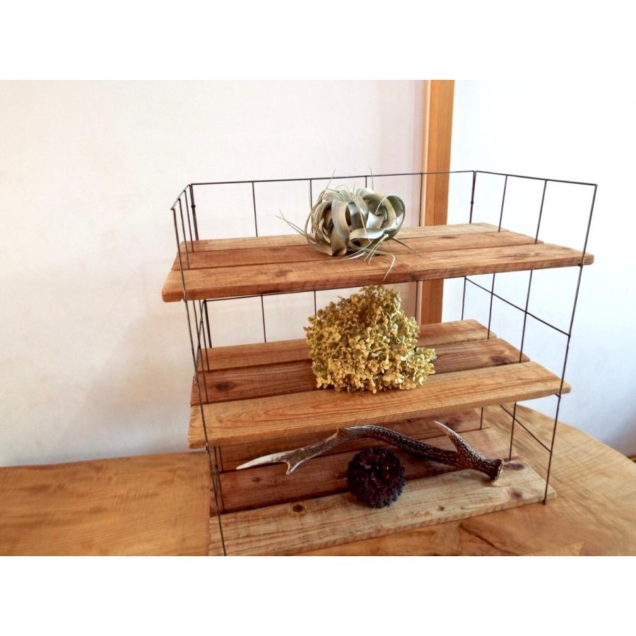 天然木 折りたたみ卓上シェルフｌオープンラック 業務用 カフェ インテリア 無垢材 アイアン ３段 ５段 アンティーク調 Diy スリム S553 星ノ商店 通販 Yahoo ショッピング