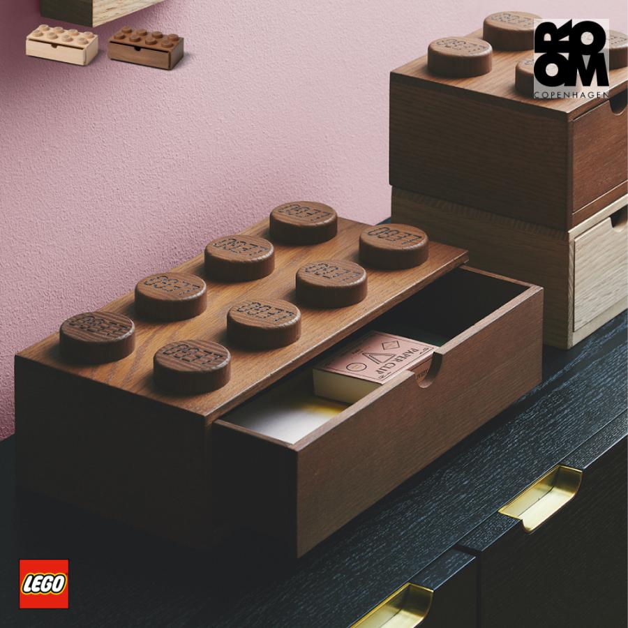 LEGO（レゴ） 文具 収納 レゴブロック ボックス ケース ウッドン