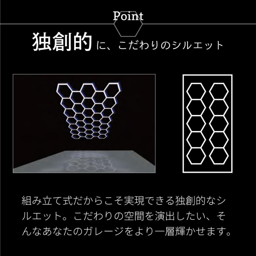 ガレージ DIY LED ライト 【 HEXAED ヘキサイド 】 簡単 ガレージ DIY LED ライト 【 HEXAED ヘキサイド 】 簡単