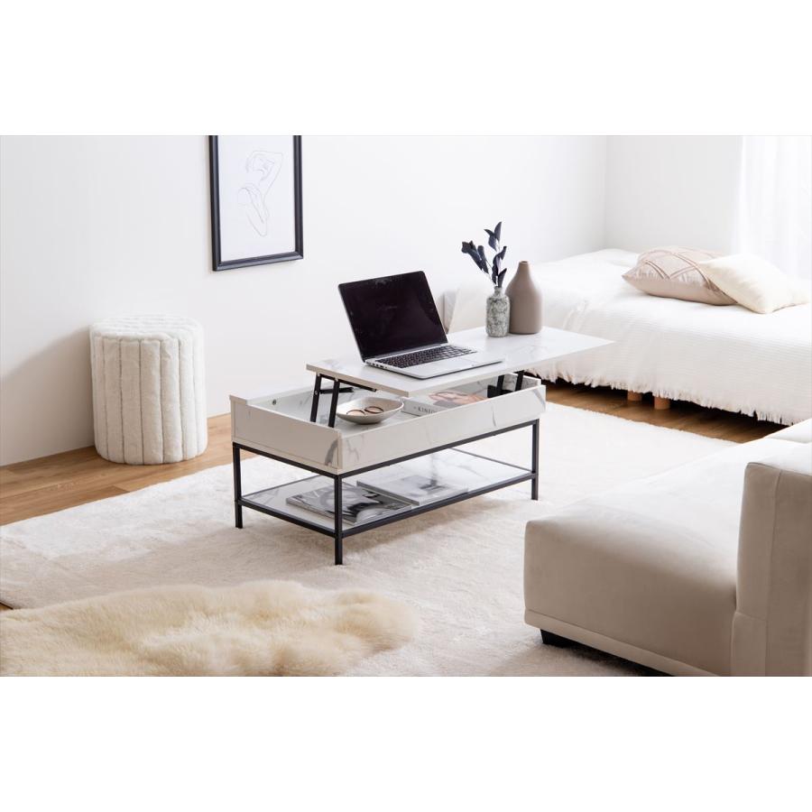 センターテーブル 昇降式 テーブル ローテーブル PCテーブル Fika MWH