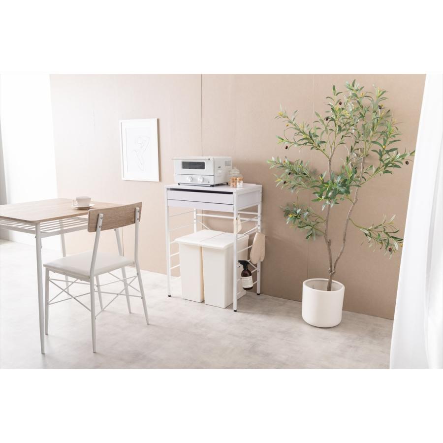 幅60cm】Cammy ゴミ箱上レンジラック ロータイプ レンジ台 レンジ