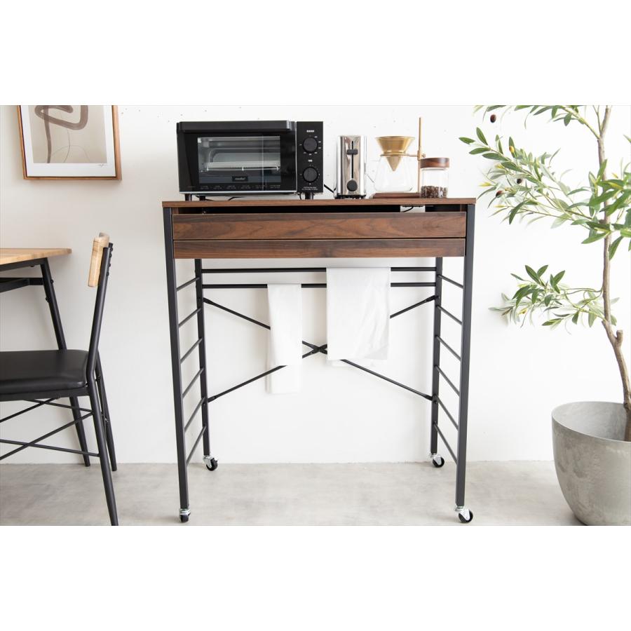 【送料無料】【幅80cm】Cammy ゴミ箱上レンジラック 棚 収納 g159041]【幅80cm】Cammy ゴミ箱上レンジラック ロータイプ