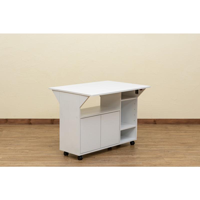 【送料無料】バタフライカウンターテーブル 収納付きテーブル 机 キャスター付き バタフライカウンターテーブル 収納付きテーブル キャスター付き