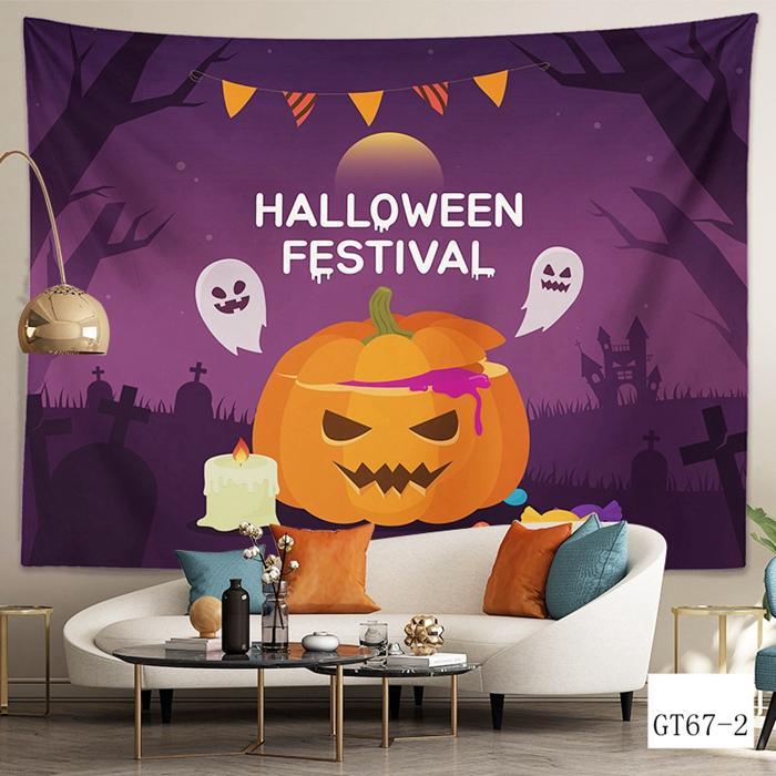 ハロウィンの準備はお早めに!! ハロウィン タペストリー 場所を取らない 大判130×150cm 壁掛け 1枚 大 飾り付け 装飾 パーティー 学園祭｜hoshisyojistore｜13