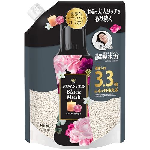 本日値下　レノア　アロマジェル ブラックムスク　1410ml レノア 【季節限定】アロマジュエル お洗濯の香り付けビーズ ブラック