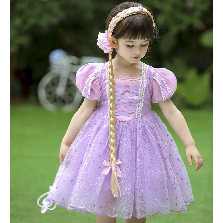 Gz15 子供ドレス ラプンツェル プリンセス お姫様 シンデレラ ドレス 紫ドレス 子供 ドレス ワンピース キッズ ハロウィン 誕生日 プレゼント クリスマス Gz15 Hosizora 通販 Yahoo ショッピング