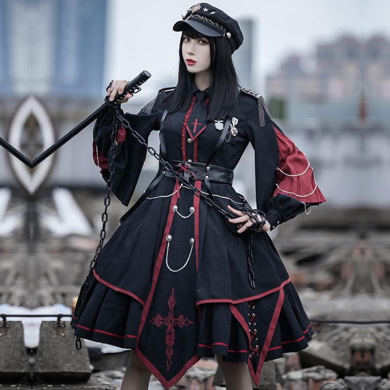 Llt10 Lolita系 ロリータ 軍服 ワンピース ゴスロリ セーラー服 ロリ 制服 学生服 萌え萌え 少女ウェア レディース 二次元ドレス 学園祭 文化祭 イベント 可愛い Llt10 Hosizora 通販 Yahoo ショッピング