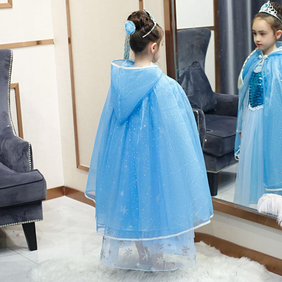 ｍ14 子供ドレス アナ雪 コスプレ プリンセス 女の子 エルサ 女王 お姫様 なりきり キッズ ハロウィン 王女 クリスマス お姫 パーディー 誕生日 プレゼント M14 Hosizora 通販 Yahoo ショッピング