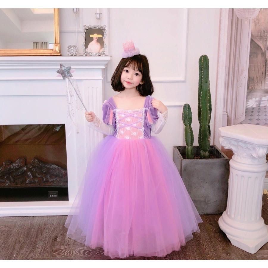 ｍ1619 ハロウィン ラプンツェル 子供ドレス 長袖 お姫 コスプレ 紫ドレス プリンセス なりきり 女王 ワンピース 可愛い お姫様 キッズ プレゼント クリスマス M1619 Hosizora 通販 Yahoo ショッピング
