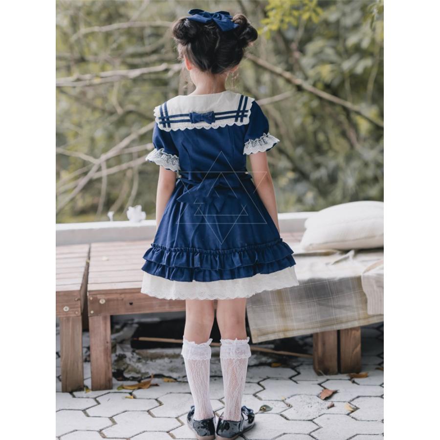 ｍ441 ハロウィン セーラー 子供ドレス ロリータ 海軍 セーラー服 ロング 水兵 制服 ワンピース 海兵 舞台衣装 子供用 プリンセス パーディー キッズ クリスマス M441 Hosizora 通販 Yahoo ショッピング