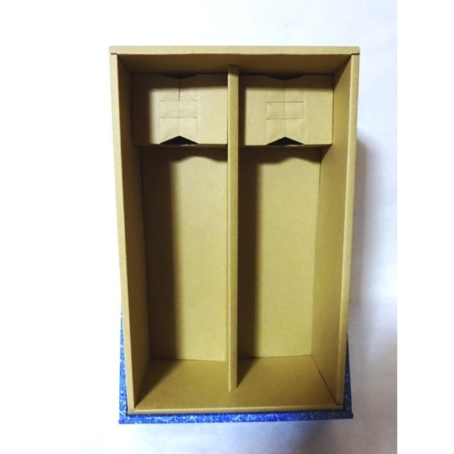 贈答用化粧箱 4合瓶2本用(ワインレッド・青) ※ギフトオプションです