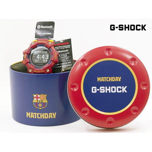 限定コラボ FCバルセロナ MATCHDAY+CASIO G-SHOCK Gショック　モバイルリンク機能 腕時計 GBD-100BAR-4JR