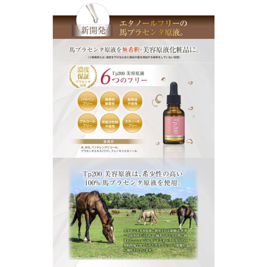 美容液 プラセンタ 馬 原液 Tp200 美容原液 高濃度 30mL 約1ヶ月分