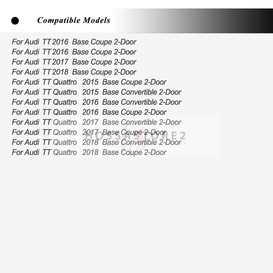 アウディTTベースMk3タイプFV / 8Sクーペコンバーチブル2D 2015-2018カーボン フロントスポイラー バンパースプリッターフロントリップ｜hossastore2｜06