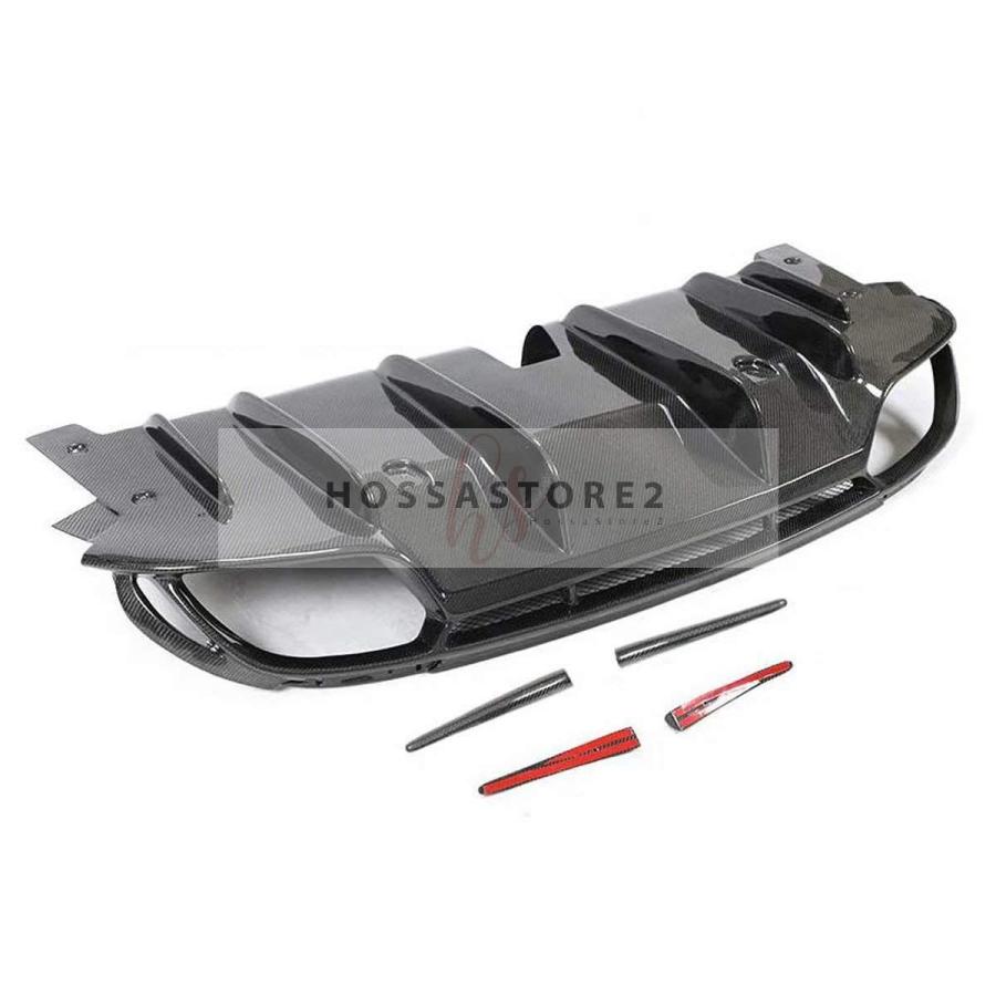 中古 アルファロメオジュリアベースセダン2015-2020カーボン バンパーリアディフューザーカバーロワーリップスポイラーボディキット 【AAA1475921310】(52205円)