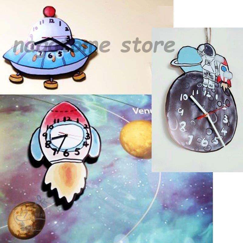 最も優遇 掛け時計 北欧 おしゃれ 引越し祝い 結婚祝い プレゼント ギフト イラスト風 ロケット 宇宙飛行士 大人カジュアル ホワイト ブルー グレー レッド 高い品質 Www Notariaberrospi Com