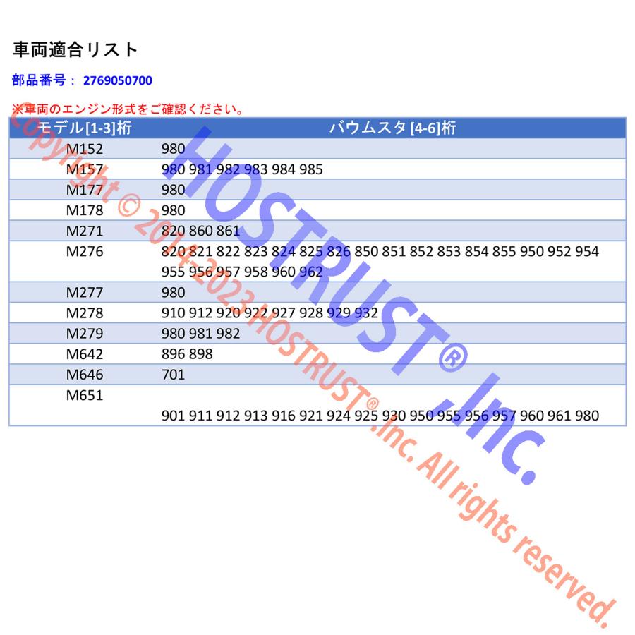 メルセデスベンツ クランクシャフトポジションセンサー 769051200 2769050700 2761530128 |  | 03