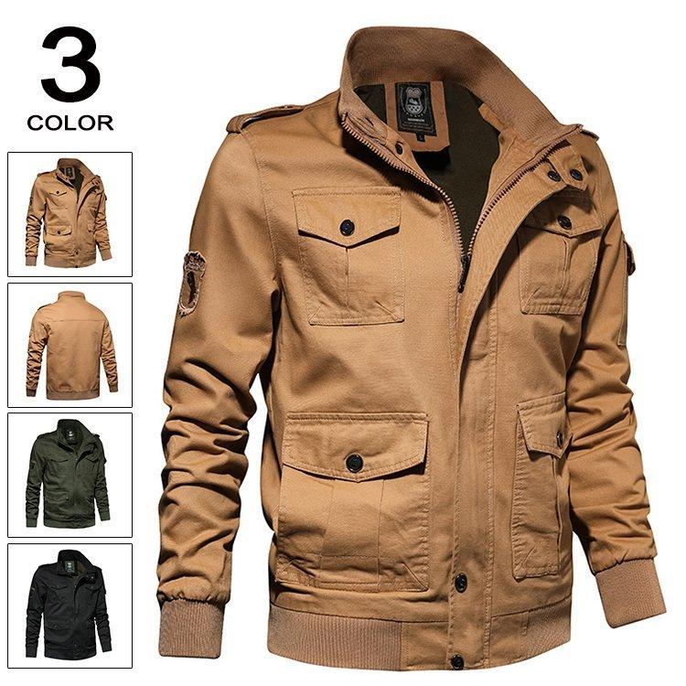 フライトジャケット メンズ Ma 1 ミリタリージャケット Ma1 スプリングコート ジャンパー ジャケット ミリタリー アウター モッズ ミリタリージャケット サイズ L Ilgaimportadora Com