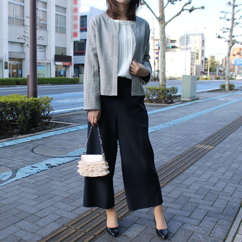 MB mint breeze（エムビーミントブリーズ） ツイード ノーカラー