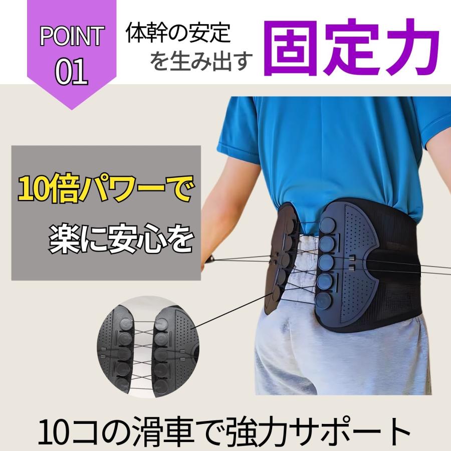 腰痛ベルト 腰サポーター 【理学療法士企画】 腰痛 コルセット 骨盤