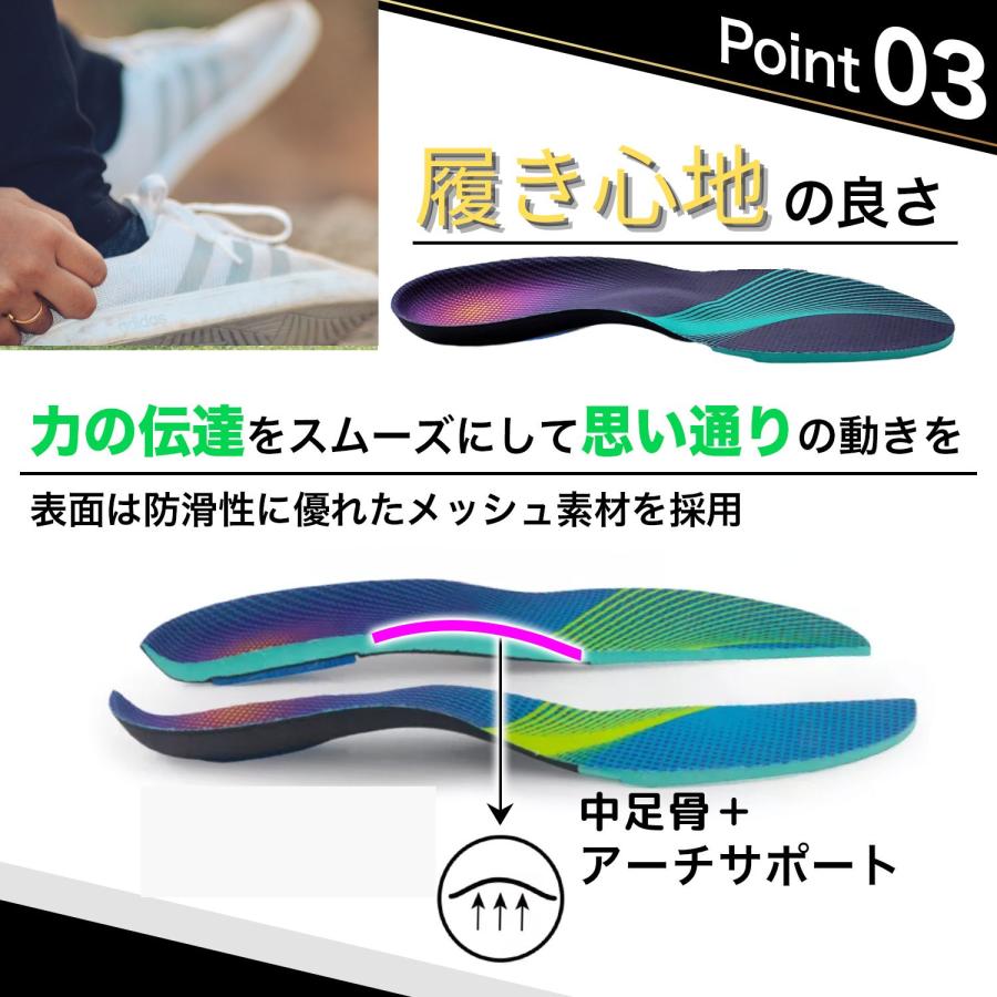 Rela Kino インソール スポーツ 衝撃吸収 中敷き 疲れない アーチサポート ランニング サッカー バスケ テニス ゴルフ スポーツ用 |  | 06