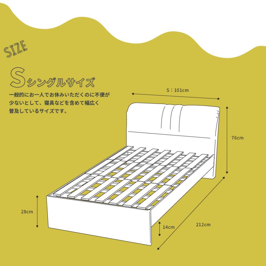 20％オフのセール ベッド シングル フレームのみ ソフトレザーベッド ニューオードリー ハイタイプ 幅101cm